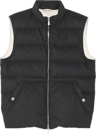 Eleventy Gewatteerde bodywarmer - Zwart