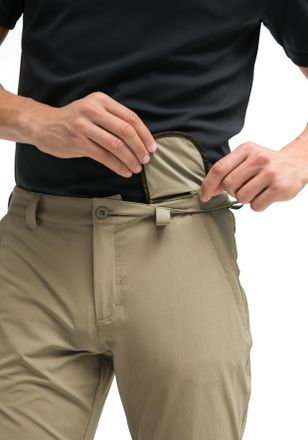 Maier Sports Funktionshose MAIER SPORTS Torid slim, Herren, Gr. 44, Normalgr&ouml;ssen, beige (dunkelbeige), 90% Polyamid, 10% Elasthan, Hosen Funktionshose, Herren Wan