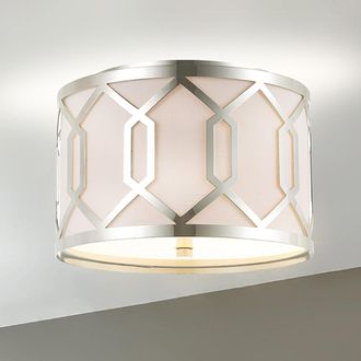 Jonathan Y Designs Hex 2-Light 12.5 Metal LED Flush Mount