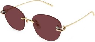 Cartier Zonnebril - Dames - Accessoires - Geel - Maat: 57 MM