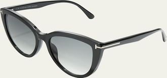 Tom Ford Isabella Plastic Cat-Eye Sunglasses