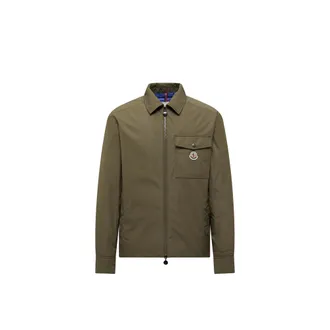 Moncler Vigeon Down Shirt Jacket Green Size 0