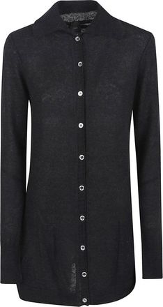 Pinko Button-Up Cardigan With Classic Collar