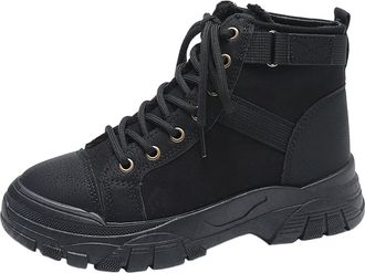 Generic European and Trade Classic Strap Ankle Boots for Women with Thick Round Toe Design Comfortable Durable Footwear Ideal for Casual Daily Wear and Versat