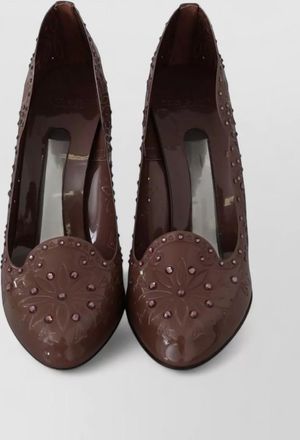Dolce & Gabbana floral crystal-embellished pumps