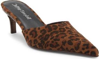 Jeffrey Campbell Claudina Mule in Tan Leopard Suede at Nordstrom, Size 9.5
