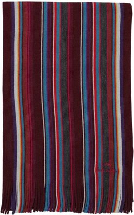 Paul Smith Sciarpa College a Righe - Heren - Wintersjaals - Veelkleurig - ONE Size - Wol - Accessoires