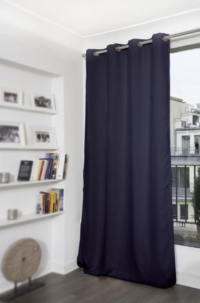 MOONDREAM Cortina térmica opaca ollaos azul MC412 140x260