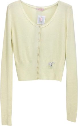 Blumarine Lemon Yellow Cardigan Size S