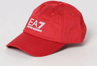 Emporio Armani Cappello in cotone con logo ricamato