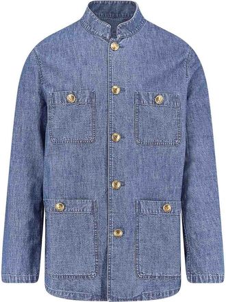 Valentino Garavani Giacca Sahariana In Denim