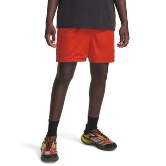 Under Armour Mens Essential Mesh Shorts - Surplus Orange/White Size XL