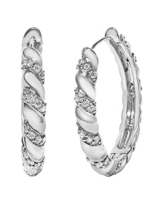 House of Brilliance Haus Of Brilliance 14K 1.20 Ct. Tw. Lab-Grown Diamond Hoop Earrings