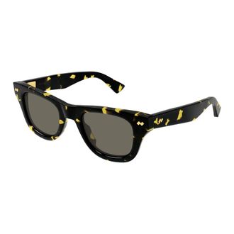 Bottega Veneta Rechthoekige Zonnebril - Heren - Accessoires - Bruin - Maat: 48 MM