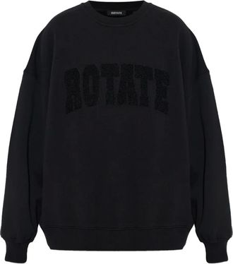 Rotate Maglione con logo goffrato - Nero