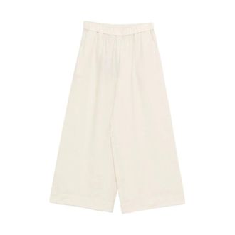 Max Mara Wide Trousers, female, Beige, Size: XS Wide Trousers