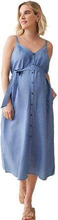 Ingrid & Isabel CHAMBRAY BUTTON FRONT DRESS at Nordstrom, Size X-Large