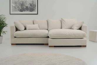 HOME AFFAIRE Ecksofa »Coray« Breite 266 cm, extra weich und kuschelig, mit Federn und Daunen