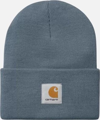 Carhartt Work in Progress Womens Carhartt WIP Acrylic Watch Hat Short - Citadel - Blue - Size: ONE size