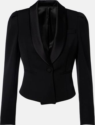 Alexander McQueen Blazer cropped in lana