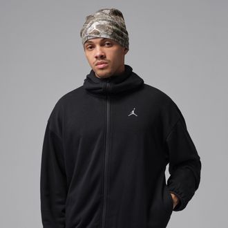 Nike Jordan Mens Jordan Brooklyn Hike Mike Full-Zip Hoodie in Black | IF1887-010