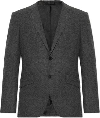 Etro Jassen, Heren, Grijs, M, Leer, Dubbel Ventileerbare Blazer