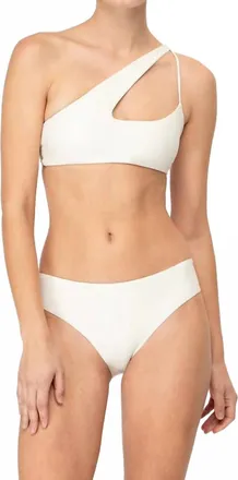 Mikoh Swimwear Queensland 2 Top In Ecru