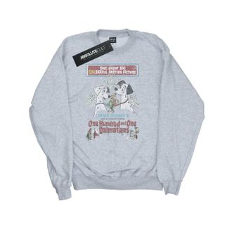 Disney Heren 101 Dalmati&euml;rs Retro Poster Sweatshirt (Sportgrijs)