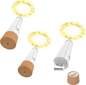 No Brand Luces Led Recargables Para Botellas, Ideales Para Decoraci&oacute;n