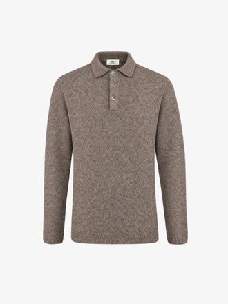Gentiluomo Boucl&eacute; Button Polo | Bruin