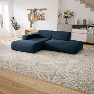 MYCS Ecksofa Ozeanblau - Flexible Designer-Polsterecke, L-Form: Beste Qualität, einzigartiges Design - 245 x 72 x 168 cm, konfigurierbar