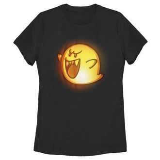 Nintendo Womens Nintendo Halloween Boo Pumpkin Graphic T-Shirt in Black at Nordstrom, Size Xx-Large