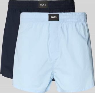 HUGO BOSS Regular Fit Boxershorts aus reiner Baumwolle im 2er-Pack Modell CW PEACH in Hellblau, Gr&ouml;&szlig;e XXL