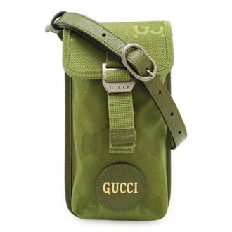 Gucci Vintage, unisex, Groen, ONE Size, Nylon, Pre-owned Off The Grid Nylon Canvas Schoudertas