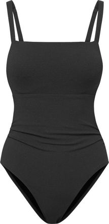 Change of Scenery Jori Square Neck Underwire One-Piece Swimsuit in Black Texture at Nordstrom, Size X-Small