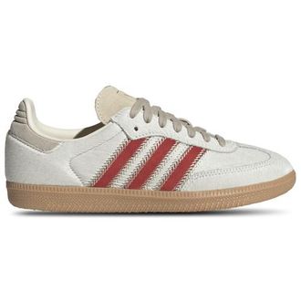 adidas Womens Originals Samba OG - Shoes Wonder Beige/Cream White/Better Scarlet Size 07.0