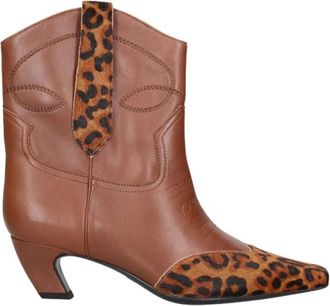 Marc Ellis Erevan Pro Enkellaars - Dames - Cowboylaarzen - Bruin - 37 EU - Leer - Schoenen