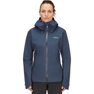 RAB Downpour Light Jacket - Womens in Tempest Blue at Nordstrom, Size Small