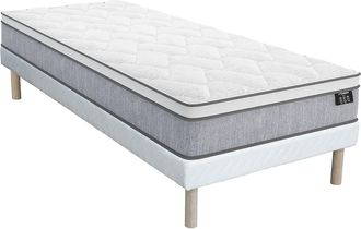 Vente-Unique Conjunto somier + colch&oacute;n de muelles ensacados de 22 cm de grosor SERENITE de YSMEE - 90 x 190 cm
