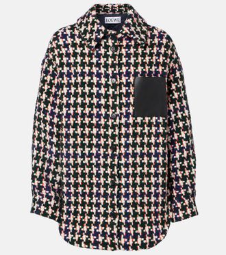 Loewe Leather-trimmed overshirt