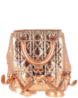 Dior Metallic Leather Stardust Backpack (Authentic Pre-Loved)