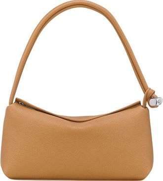 Longchamp Le Roseau East/West Leather Shoulder Bag in Walnut at Nordstrom
