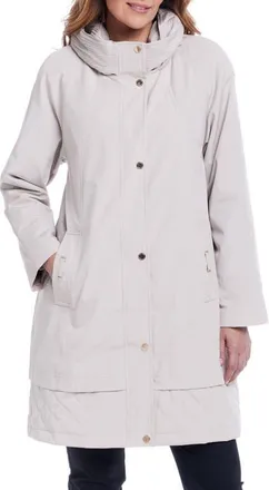 Gallery Water Resistant Hooded Rain Coat in Peyotee at Nordstrom, Size X-Large