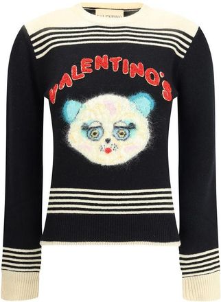 Valentino Multicolor Fleece Wool Womens Sweatshirt