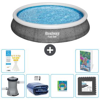Bestway Piscina Bestway Fast Set Redonda - 396x84 Cm - 7-piezas S177