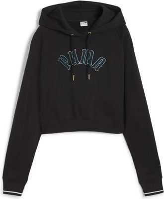 Puma Paris Classics Hoodie - Dames - Hoodies - Zwart - M - Hoodies & sweatvesten