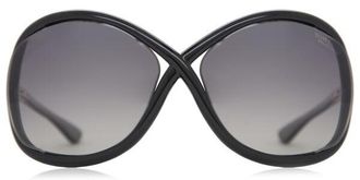Tom Ford FT0009 WHITNEY Polarized 01D Womens Sunglasses Black Size 64