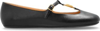 Chlo&eacute; Leren ballerinas Leonare - Dames - Ballerinas - Zwart - 39 EU - Leer - Schoenen