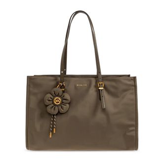 Michael Kors Zadie Medium Nylon Tote Bag - Dames - Shoppers - Groen - ONE Size - Nylon - Tassen