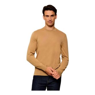 HUGO BOSS Truien & Vesten, Heren, Beige, S, Round-neck Truien